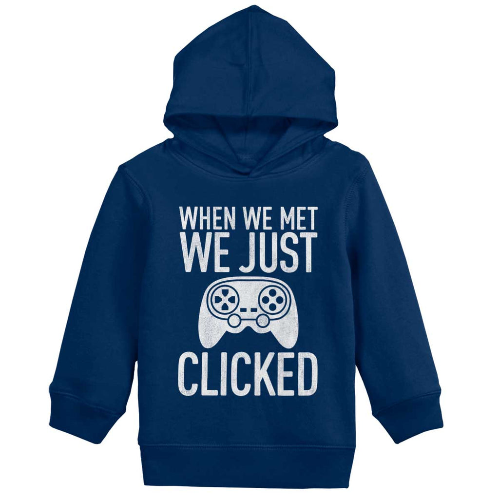 We Just Clicked Video Game Nerd Toddler Pullover Hoodie-Direct To Garment Print-Brisco Baby