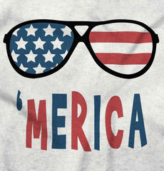 ‘merica Infant Toddler T Shirt-Direct To Garment Print-Brisco Baby