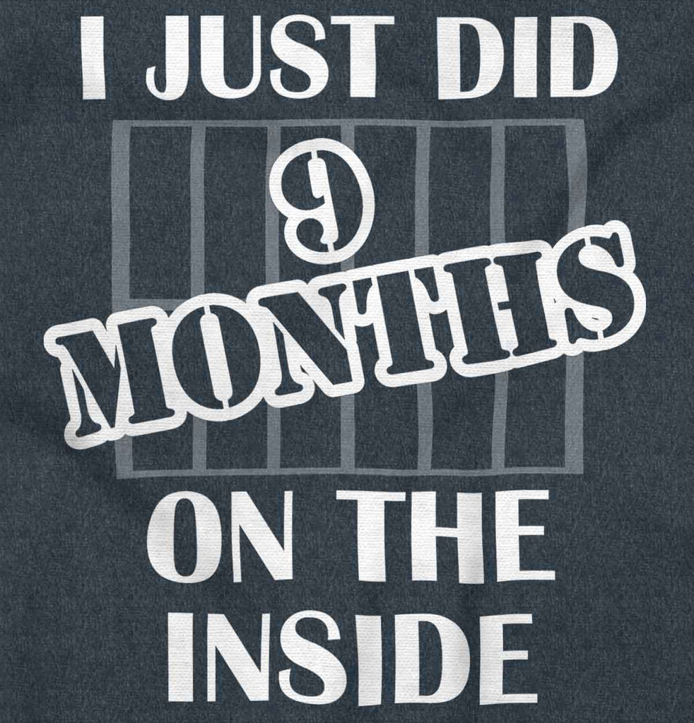 9 Months On The Inside Toddler Football Jersey Tee-Direct To Garment Print-Brisco Baby