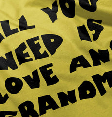 All You Need Is Love And Grandma Romper Bodysuit-Direct To Garment Print-Brisco Baby