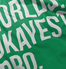 Worlds Okayest Bro Romper Bodysuit-Direct To Garment Print-Brisco Baby