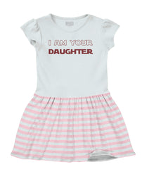 I Am Your Daughter Baby Striped Skirt Dress-Direct To Garment Print-Brisco Baby