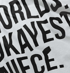 Worlds Okayest Niece Romper Bodysuit-Direct To Garment Print-Brisco Baby