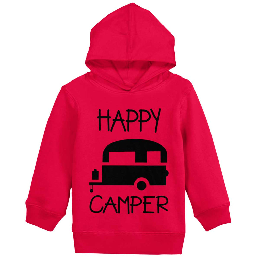 Happy Camper Toddler Pullover Hoodie-Direct To Garment Print-Brisco Baby
