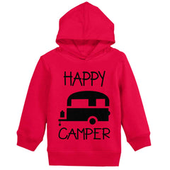 Happy Camper Toddler Pullover Hoodie-Direct To Garment Print-Brisco Baby