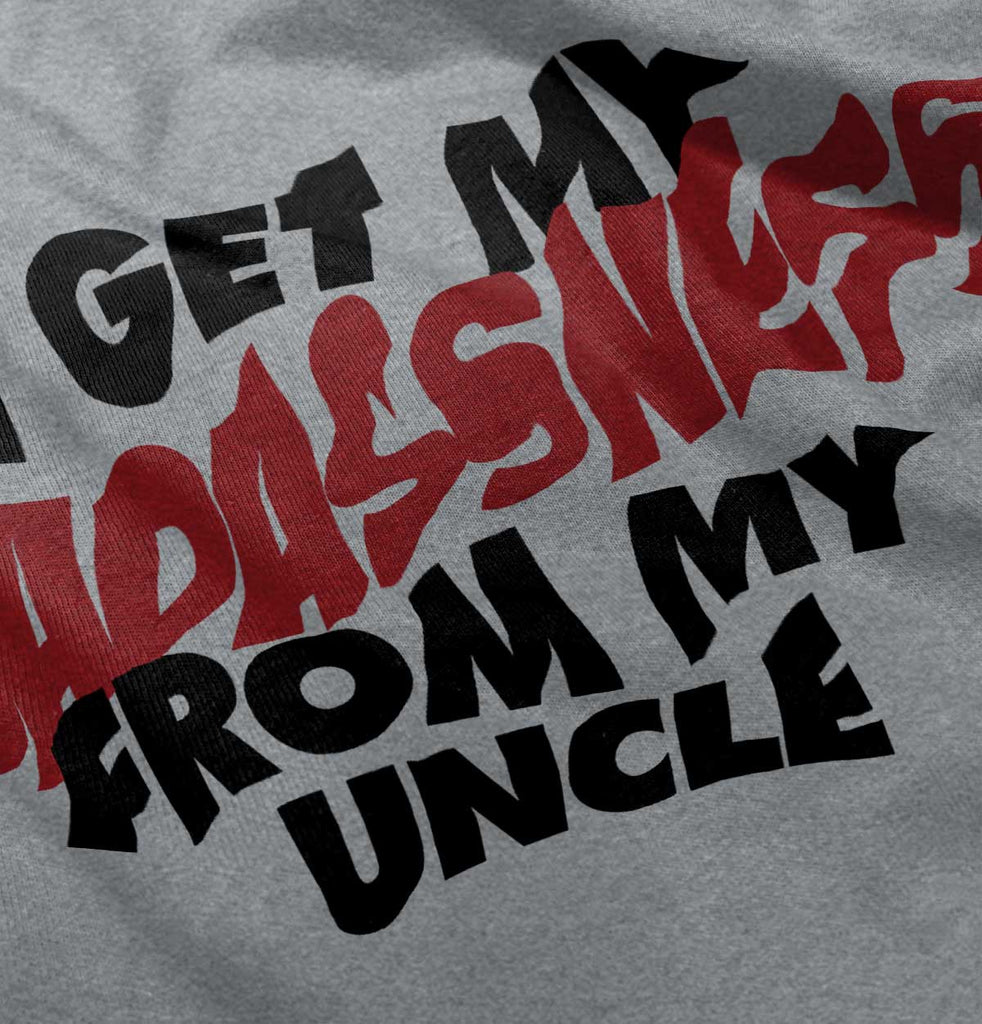 Badass Uncle Raglan Romper Bodysuit-Direct To Garment Print-Brisco Baby