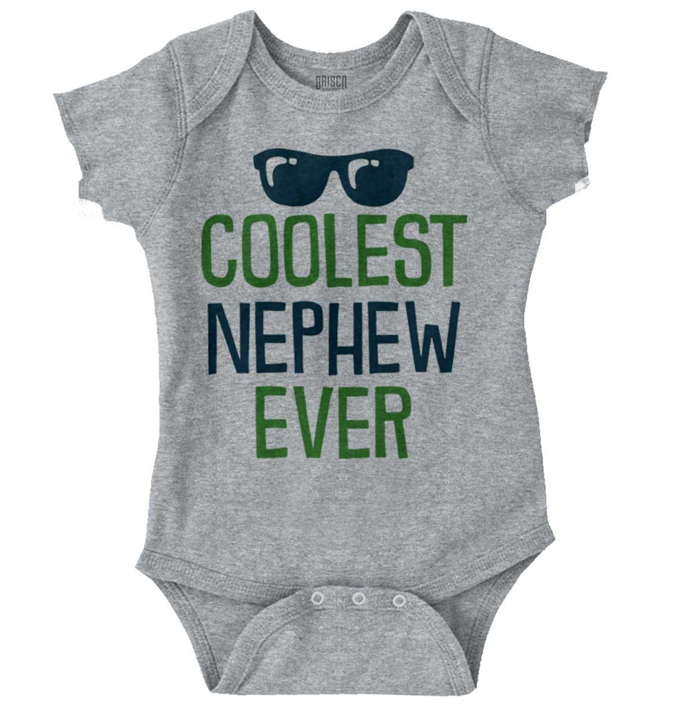 Coolest Nephew Ever Romper Bodysuit-Direct To Garment Print-Brisco Baby