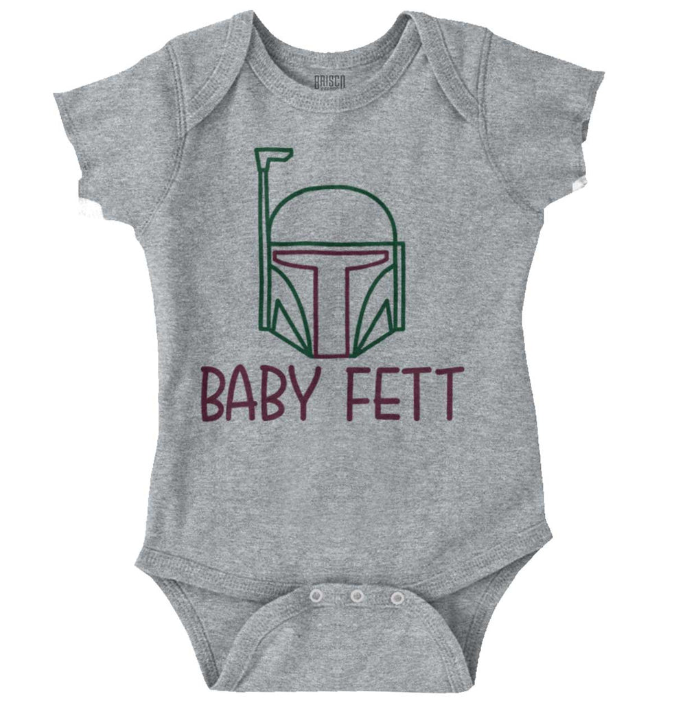 Baby Fett Romper Bodysuit-Direct To Garment Print-Brisco Baby