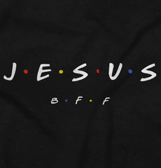 Jesus Christ BFF Toddler Pullover Hoodie-Direct To Garment Print-Brisco Baby