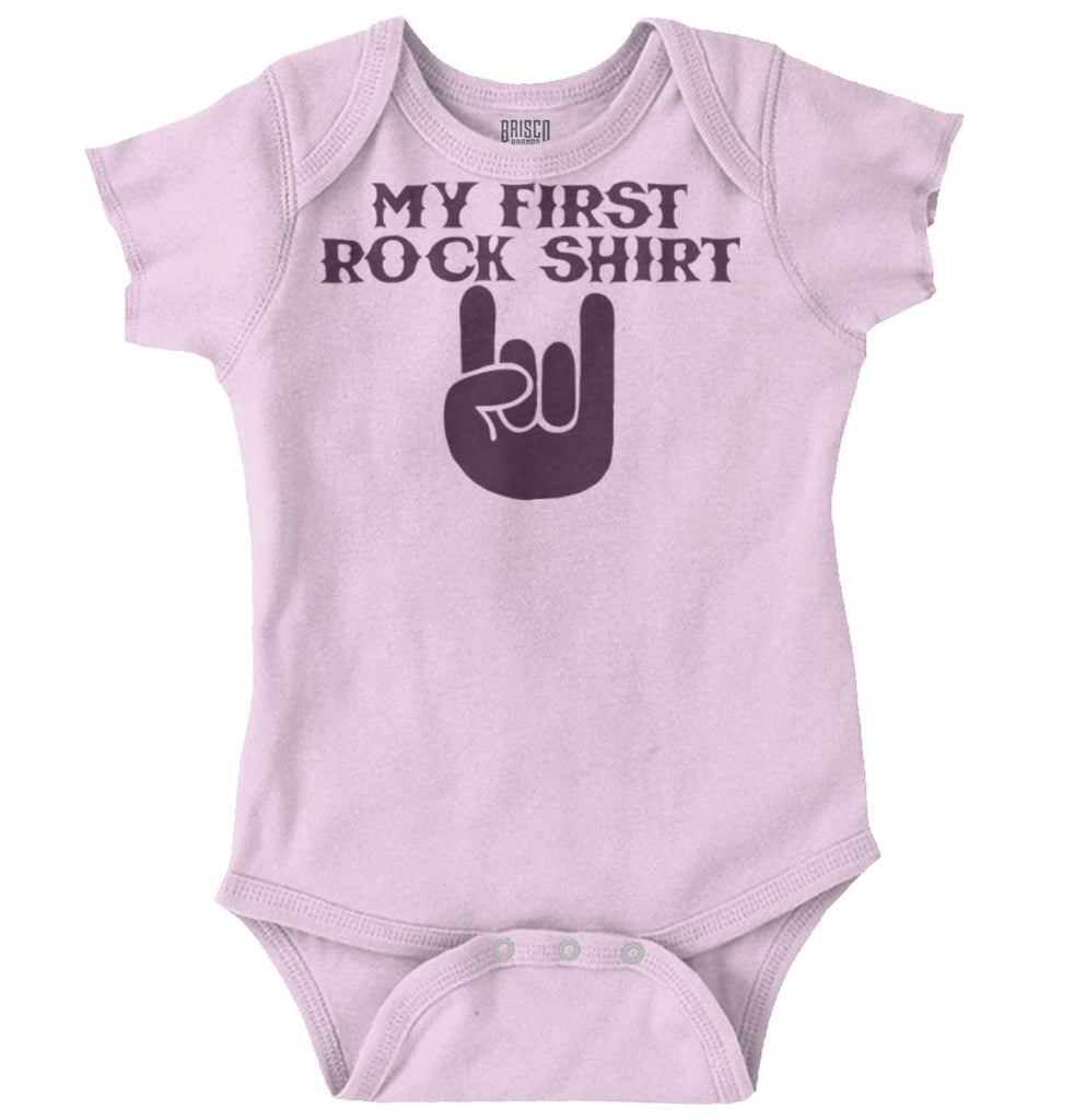 Rock Shirt Romper Bodysuit-Direct To Garment Print-Brisco Baby