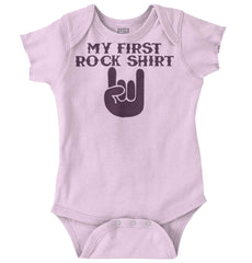Rock Shirt Romper Bodysuit-Direct To Garment Print-Brisco Baby