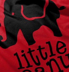 Elephant Peanut Ringer Romper Bodysuit-Direct To Garment Print-Brisco Baby