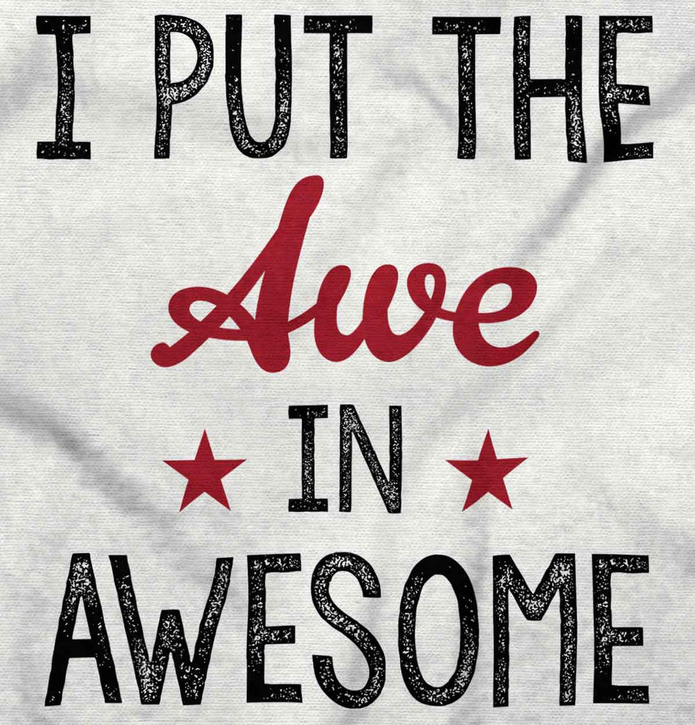 Awe in Awesome Infant Baby Bib-Direct To Garment Print-Brisco Baby