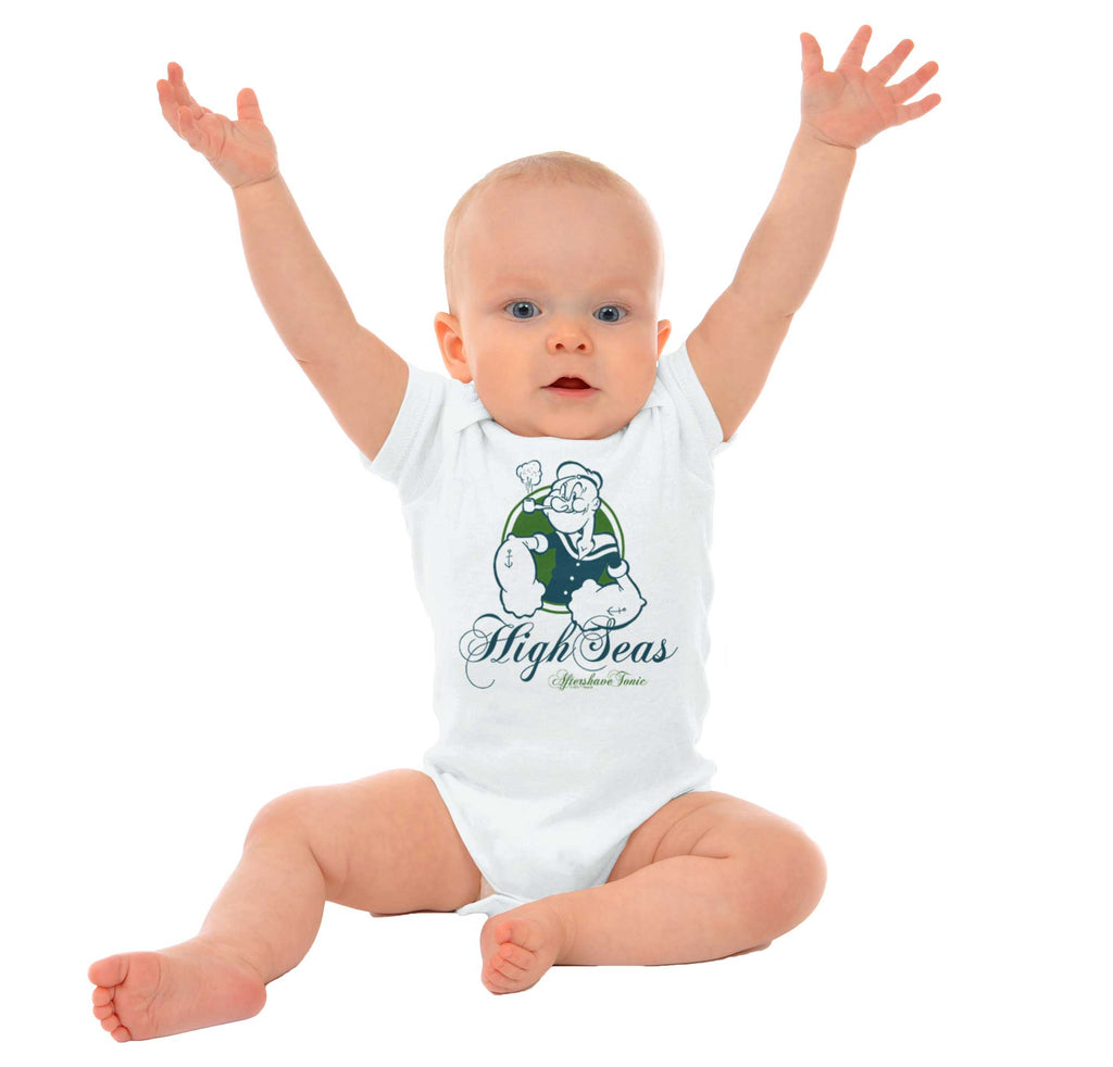 High Seas Aftershave Romper Bodysuit-Direct To Garment Print-Brisco Baby