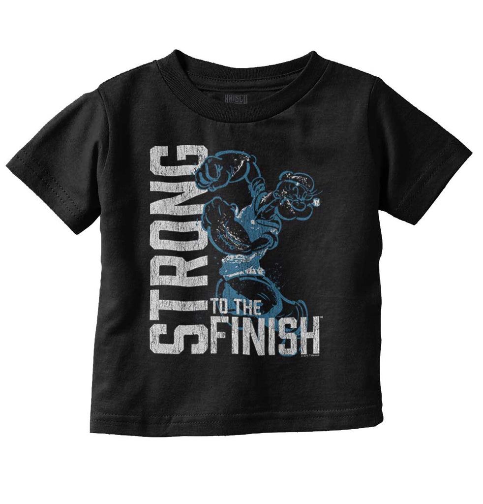 Popeye Muscles Infant Toddler T Shirt-Direct To Garment Print-Brisco Baby