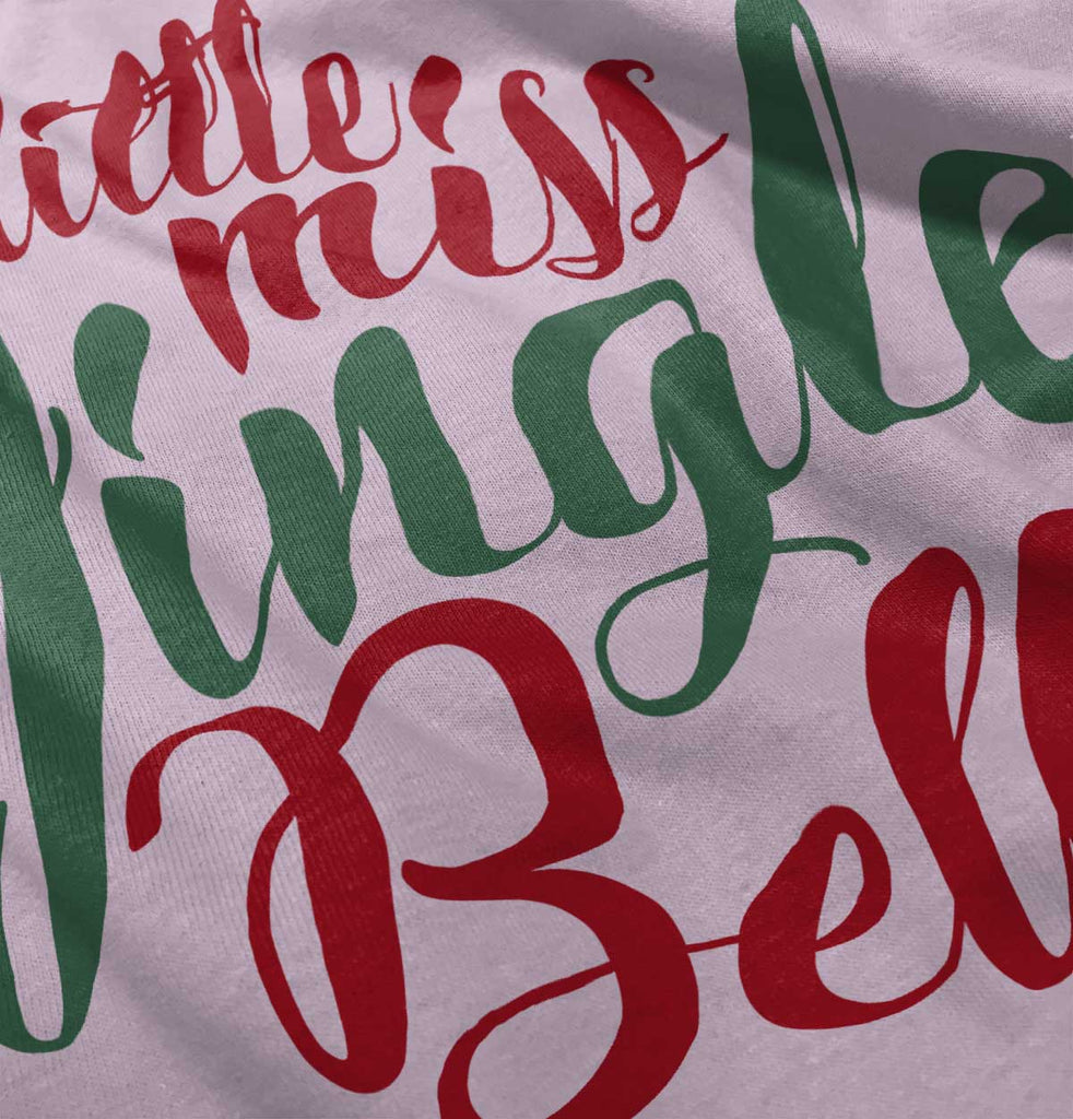 Little Miss Jingle Bell Infant Toddler T Shirt-Direct To Garment Print-Brisco Baby