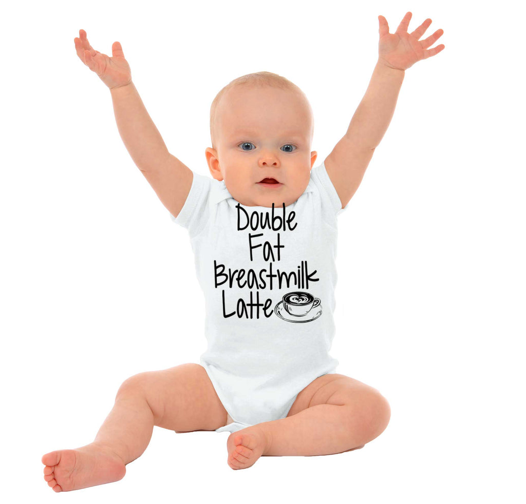 Breastmilk Latte Romper Bodysuit-Direct To Garment Print-Brisco Baby