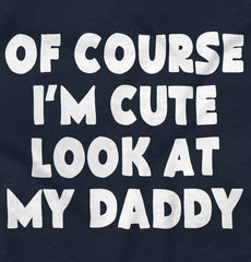 I'm Cute Romper Bodysuit-Direct To Garment Print-Brisco Baby