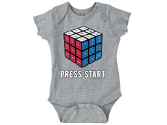 Press Start Romper Bodysuit-Direct To Garment Print-Brisco Baby