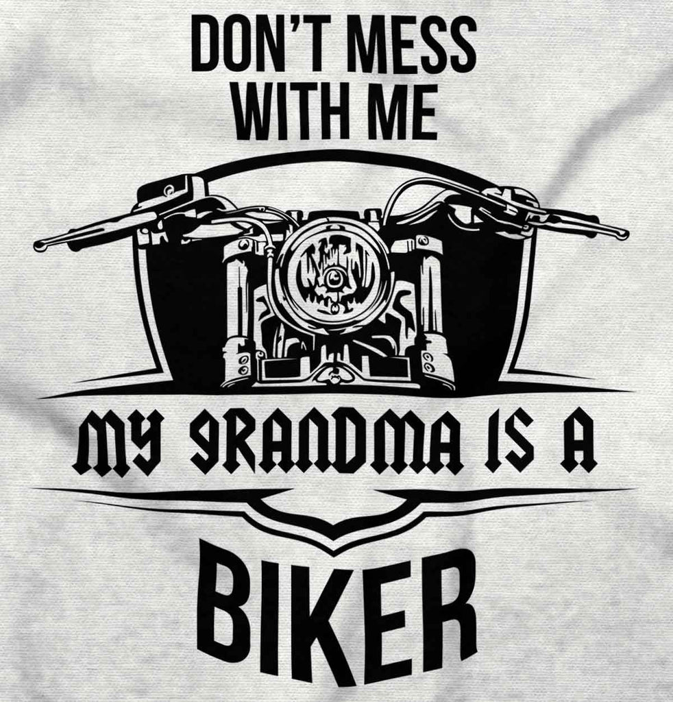 Biker Grandma Romper Bodysuit-Direct To Garment Print-Brisco Baby