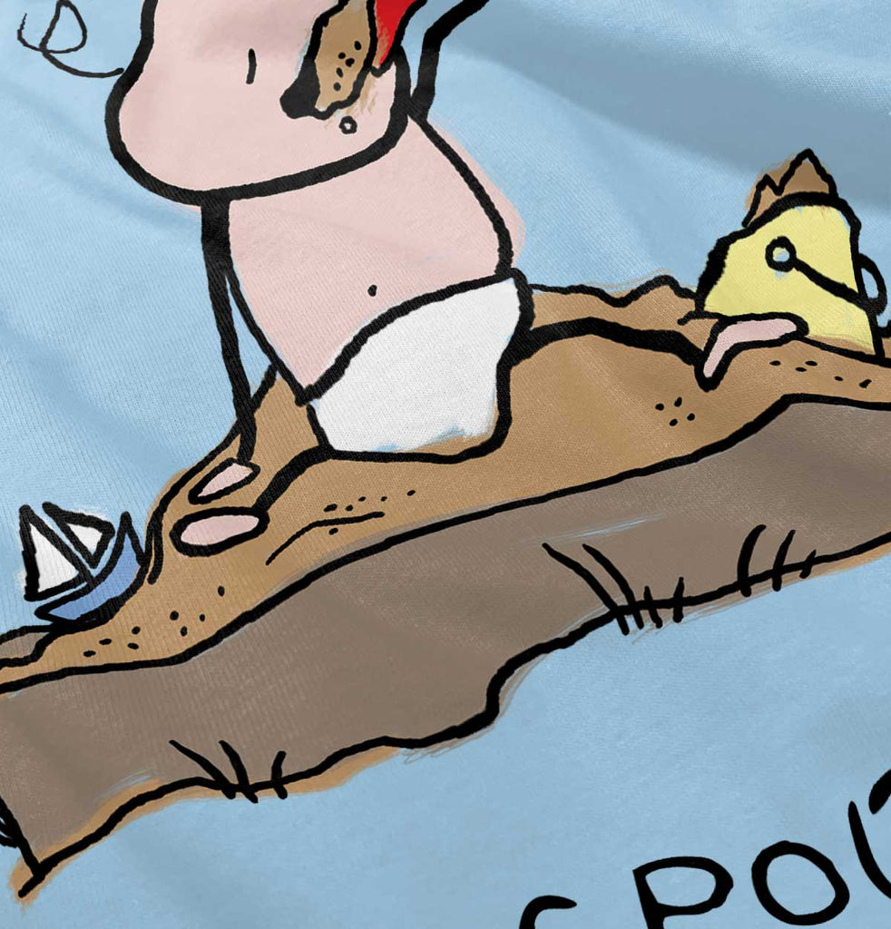 Eating Sand Infant Toddler T Shirt-Direct To Garment Print-Brisco Baby