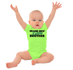 Brand New Little Brother Romper Bodysuit-Direct To Garment Print-Brisco Baby