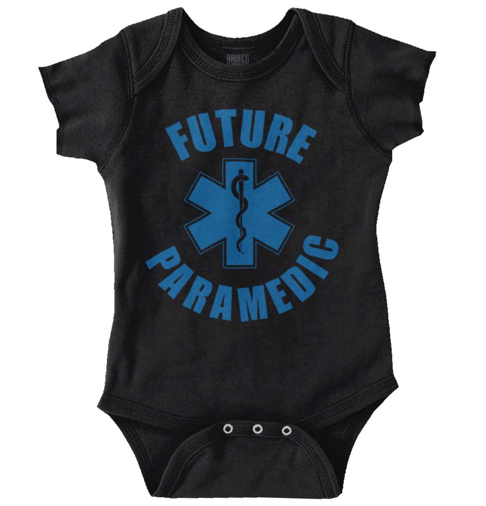 Future Paramedic Romper Bodysuit-Direct To Garment Print-Brisco Baby