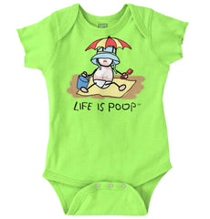 Beach Umbrella Romper-Direct To Garment Print-Brisco Baby