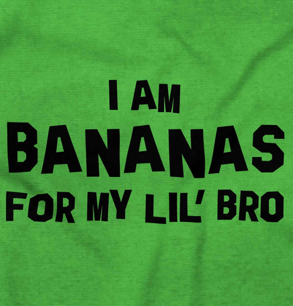 I Am Bananas For My Lil' Bro Romper Bodysuit-Direct To Garment Print-Brisco Baby