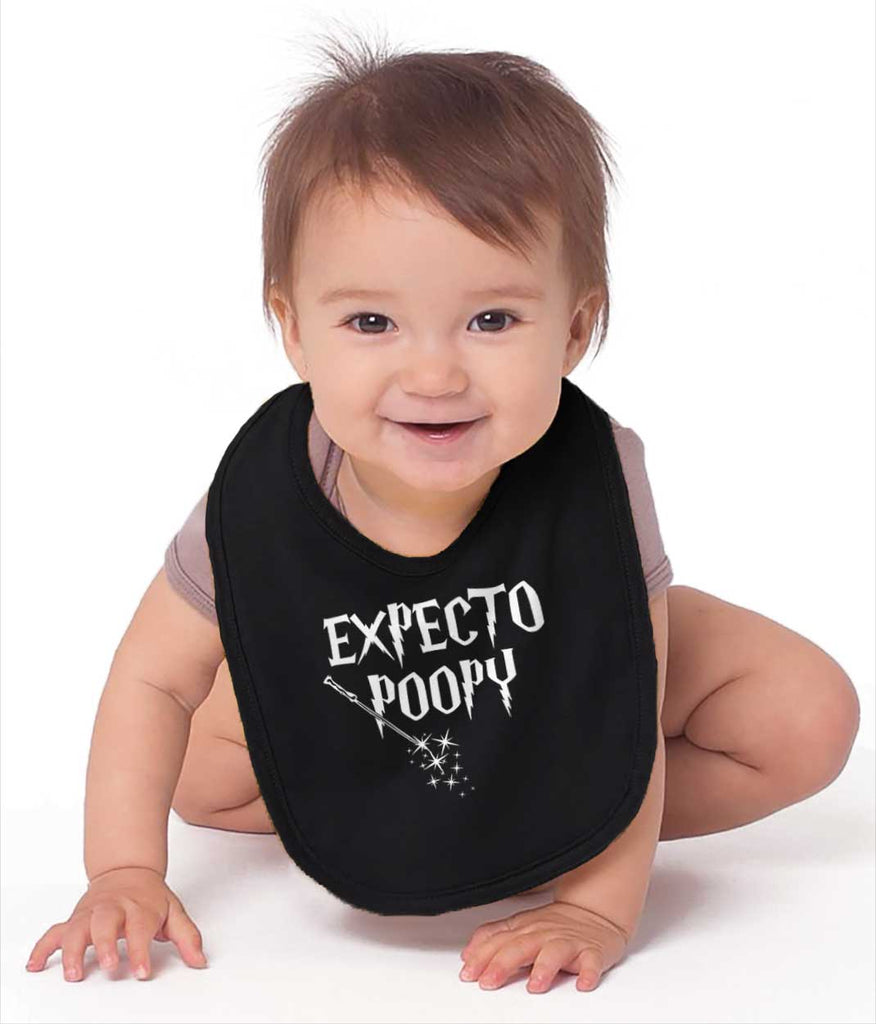 Expecto Poopy Infant Baby Bib-Direct To Garment Print-Brisco Baby