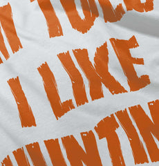 Im Told I Like Hunting Romper Bodysuit-Direct To Garment Print-Brisco Baby