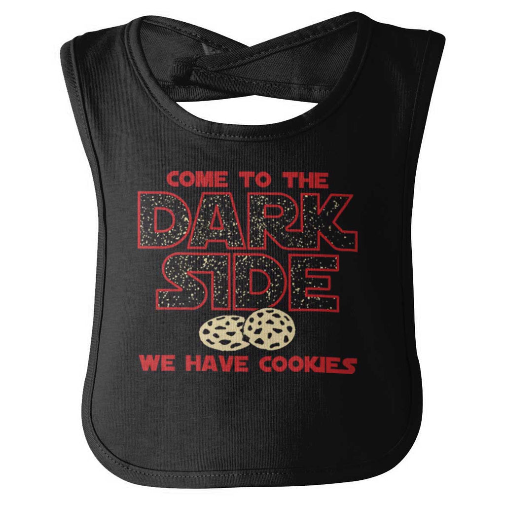 Come To The Dark Side Infant Baby Bib-Direct To Garment Print-Brisco Baby