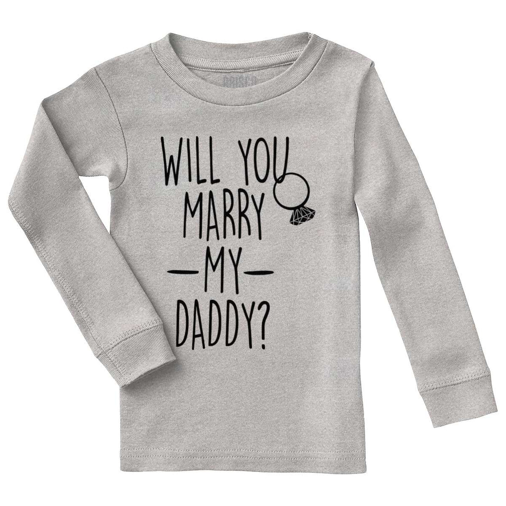 Marry My Daddy Solid Baby Pajama Top-Direct To Garment Print-Brisco Baby