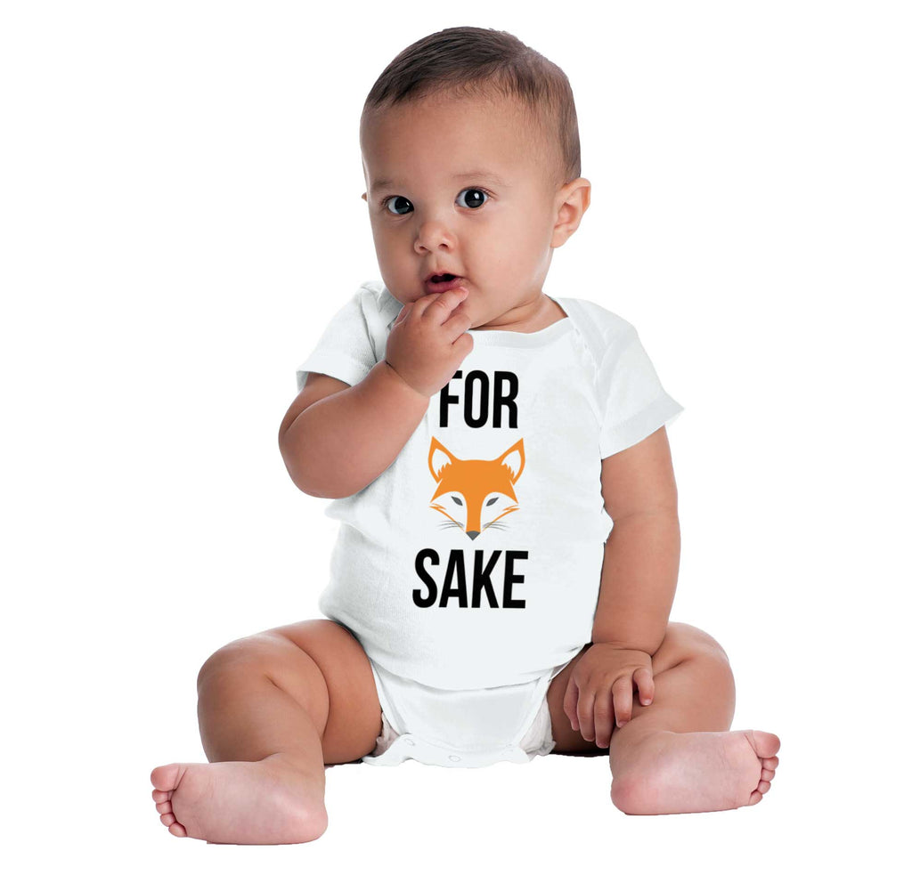 For Fox Sake Romper Bodysuit-Direct To Garment Print-Brisco Baby