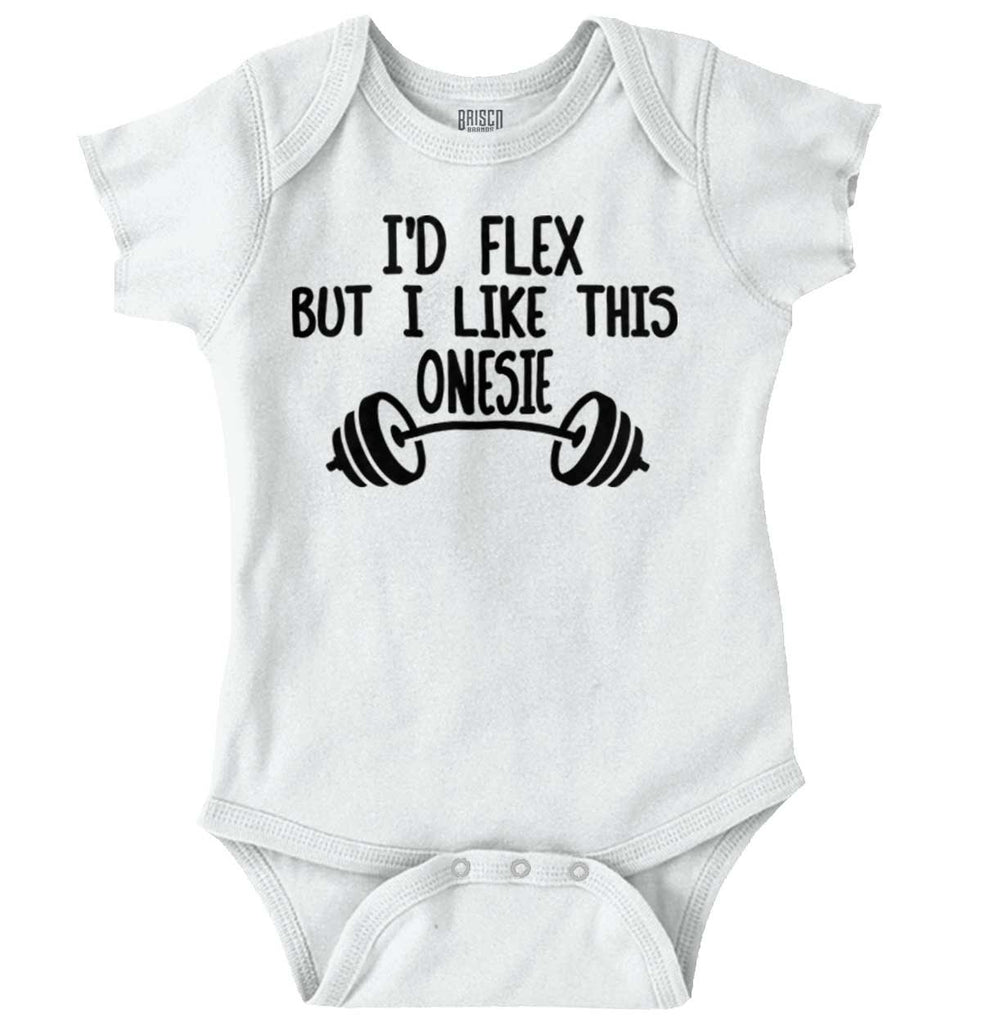 I'd Flex Romper Bodysuit-Direct To Garment Print-Brisco Baby