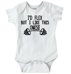I'd Flex Romper Bodysuit-Direct To Garment Print-Brisco Baby
