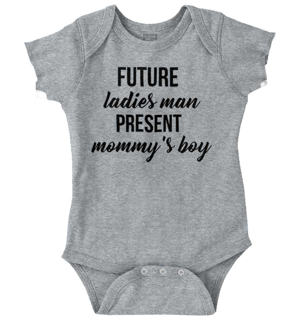 Future Ladies Man Romper Bodysuit-Direct To Garment Print-Brisco Baby