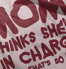 In Charge Baby Ruffled Trim Romper-Direct To Garment Print-Brisco Baby