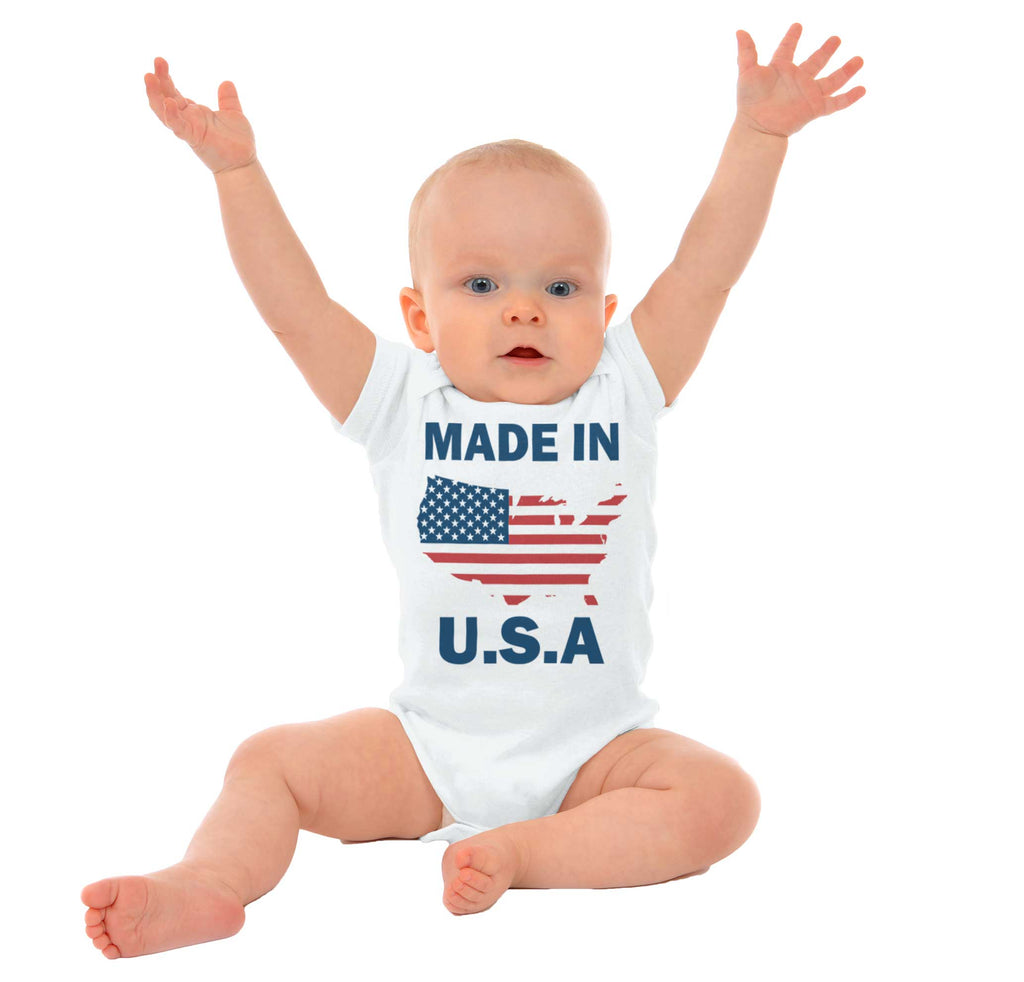 Made in USA Romper Bodysuit-Direct To Garment Print-Brisco Baby
