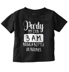 Party At My Crib Infant Toddler T Shirt-Direct To Garment Print-Brisco Baby