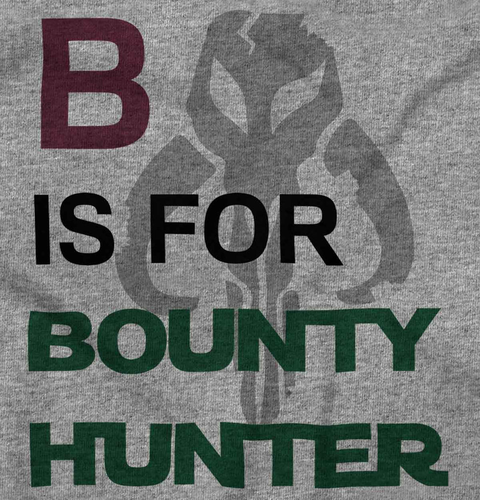 B Is For Bounty Hunter Romper Bodysuit-Direct To Garment Print-Brisco Baby