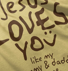 Jesus Loves You Infant Toddler T Shirt-Direct To Garment Print-Brisco Baby