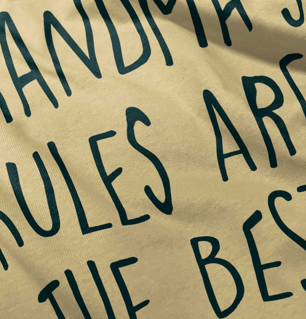 Grandma's Rules Are The Best Romper Bodysuit-Direct To Garment Print-Brisco Baby