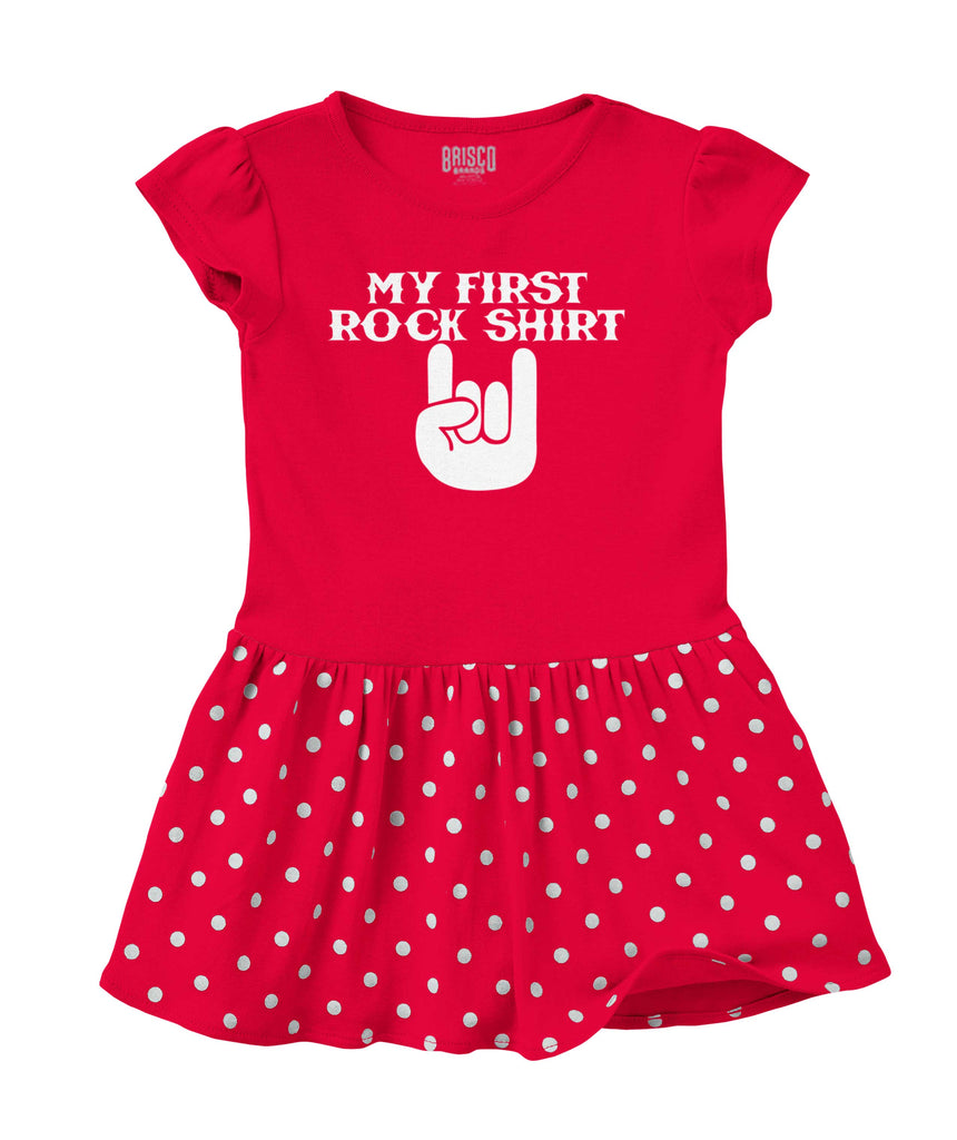 Rock Shirt Baby Polka Dot Skirt Dress-Direct To Garment Print-Brisco Baby