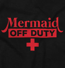 Mermaid Off Duty Infant Baby Bib-Direct To Garment Print-Brisco Baby