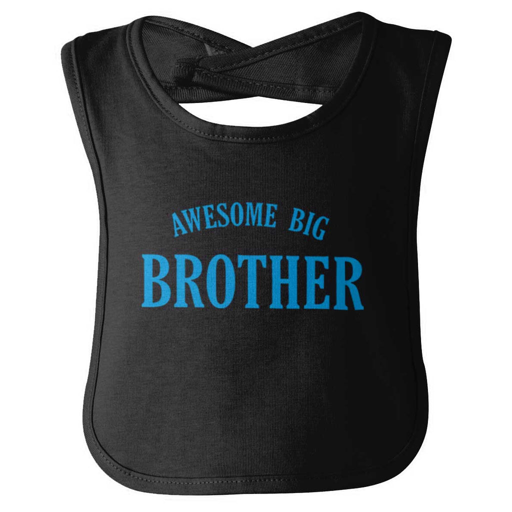 Awesome Big Brother Infant Baby Bib-Direct To Garment Print-Brisco Baby