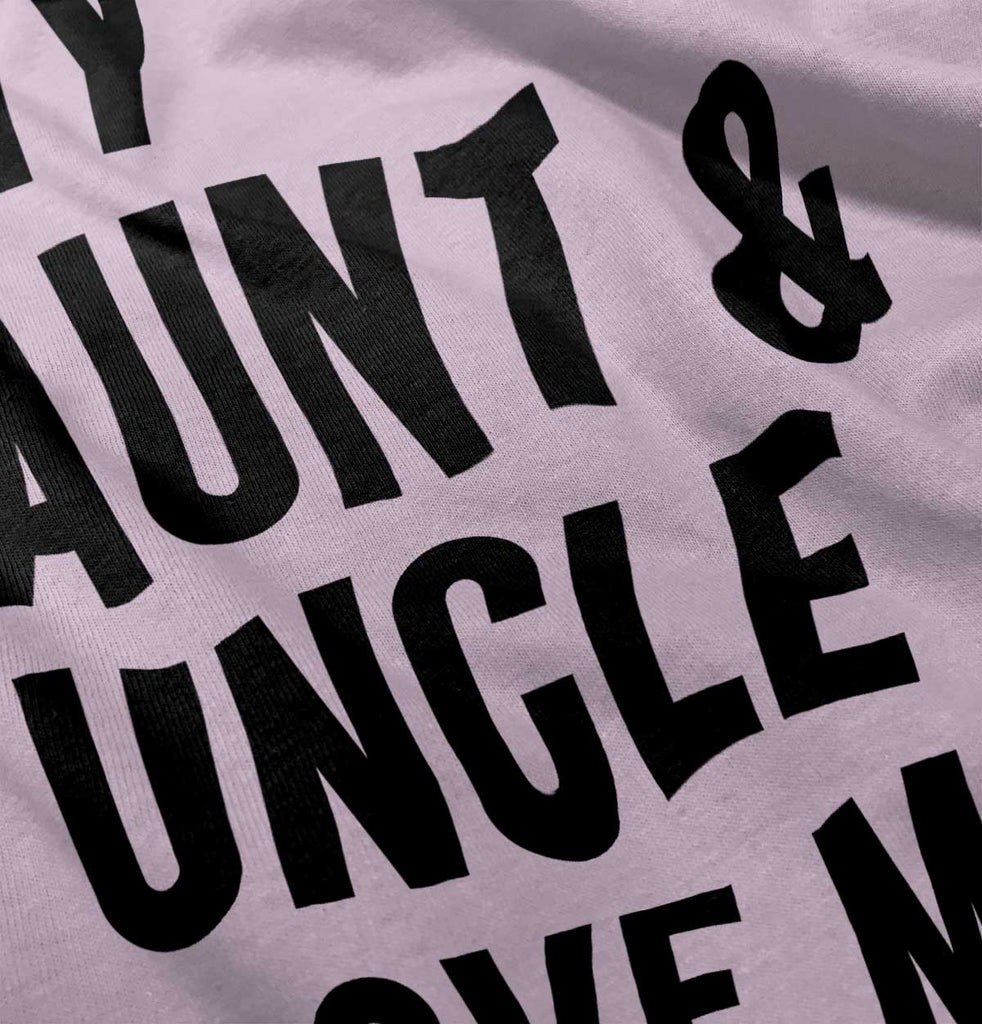 Aunt And Uncle Love Me Infant Baby Bib-Direct To Garment Print-Brisco Baby