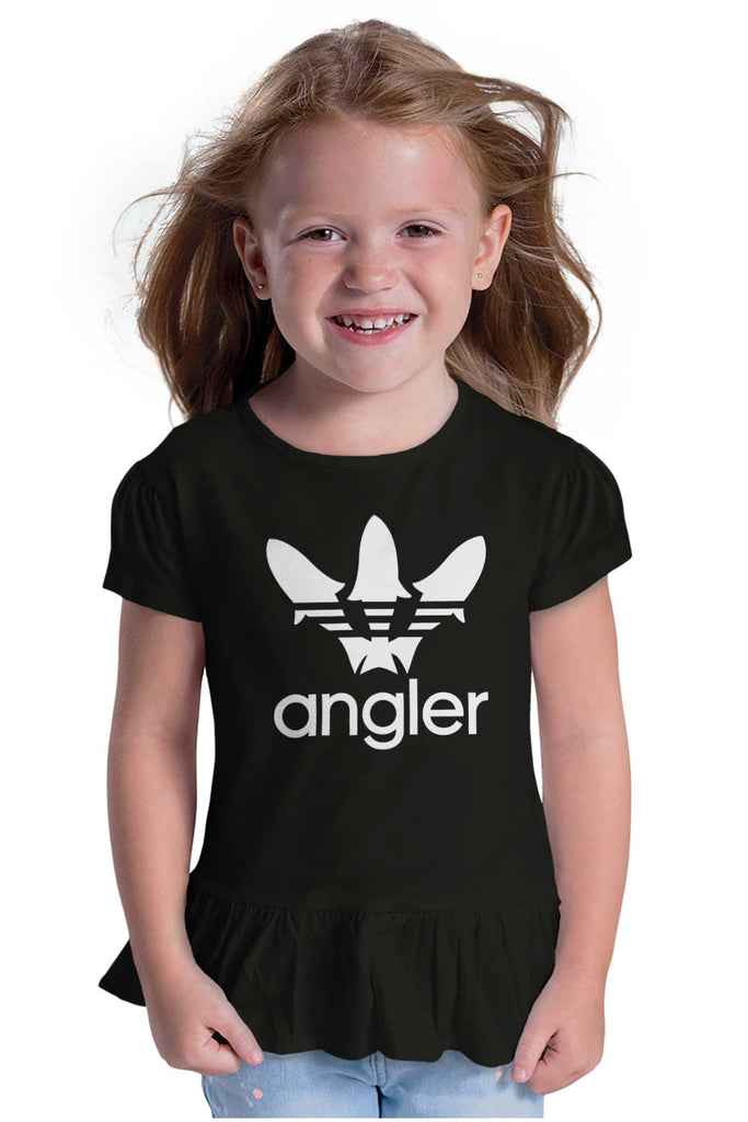 Angler Ruffle Bottom Tee-Direct To Garment Print-Brisco Baby