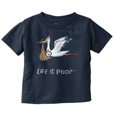 Stork Infant Toddler T Shirt-Direct To Garment Print-Brisco Baby