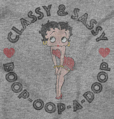 Classy Boop Toddler Football Jersey Tee-Direct To Garment Print-Brisco Baby